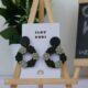 Hoop pendant earrings