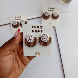 Choc Print Studs